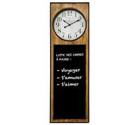 Reloj de Pared Flower con Pizarra 115x37 cm - Atmosphera diseñador de Interiores