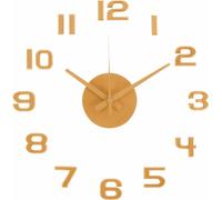 Reloj de pared Karlsson, diseño "Sunset Numbers", números en color ocre amarillo