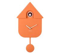 Karlsson Reloj de Cuco de Pared Moderno con péndulo (Naranja Suave - KA5768OR)
