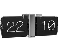 Reloj de pared Karlsson, reloj de mesa, modelo "Flip Clock", color y plateado