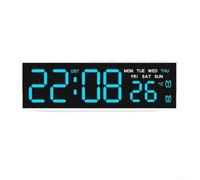 Reloj de pared LED ABS con alarma y fecha para grifo, reloj de pared LED | Para tocar para mostrar la fecha, no necesita teléfono, comprobación conveniente, material ABS, juego de recordatorio de