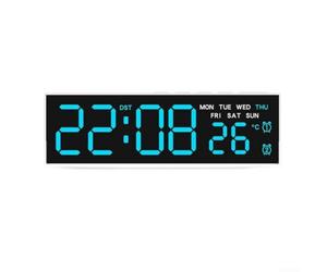 Reloj de pared LED ABS con alarma y fecha para grifo, reloj de pared LED | Para tocar para mostrar la fecha, no necesita teléfono, comprobación conveniente, material ABS, juego de recordatorio de
