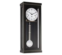 Reloj de pared moderno, ritmo 4/4, Westminster, color negro, dimensiones: 57 cm x 22,5 cm x 13 cm