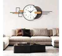Reloj de pared moderno y minimalista de gran tamaño (XXL) - Reloj de pared silencioso para sala de estar, dormitorio, cocina u oficina