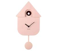 Karlsson Reloj de cuco de pared KA5768LP moderno con péndulo Rosa Suave