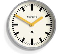 Reloj de pared para equipaje Newgate, con carcasa galvanizada y manecillas amarillas