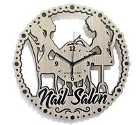 Reloj de pared para salón de belleza: diseño decorativo para esteticistas