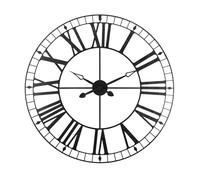 Atmosphera – Reloj de pared 'Vintage' – Metal negro – D. 90 cm