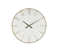 Reloj de pared Pierre Blanco-Dorado D60