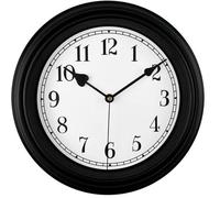 Reloj de pared retro de 25 cm, diseño clásico, silencioso, con batería y mecanismo de cuarzo