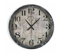 Reloj de pared versa map world madera mdf (6,5 x 76,5 x 76,5 cm)