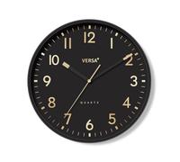 Reloj de Pared Versa Negro Plástico 4 x 30 x 30 cm - Marca: Versa - EAN: 8420327559173