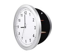 Reloj De Pared y Caja Fuerte Oculta en Creativo Reloj De Pared Secreto Oculto con 3 Estantes, Caja Contenedor Segura for Money Stash Joyas Objetos De Valor Almacenamiento De Efectivo