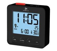 Reloj Despertador De Cuarzo Negro Con Alarma