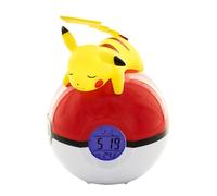 Reloj despertador Pokémon Pikachu con radio, único, 811354, amarillo, 12 x 15 x 11,5 cm (el embalaje puede variar)
