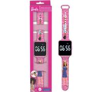 Reloj infantil Barbie con tecnología LED, reloj digital, correa ajustable, ligero, diseño Barbie