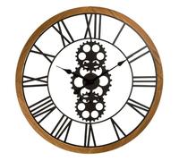 Atmosphera Reloj mecánico de metal y madera diámetro 70 cm