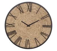 Atmosphera Reloj Nico diámetro 50 cm metal y paja