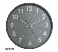 Reloj pared orium by cep analogico 11245 30 cm ø gris