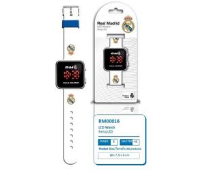 Reloj Pulsera REAL MADRID RM00016 Blanco Led Digital