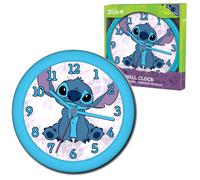 Reloj Stitch de Lilo & Stitch Disney 24cm Reloj De Pared para Niños y Niñas, Reloj Analógico Infantil, Regalo Cumpleaños, Navidad, Reyes