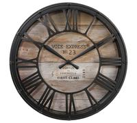Atmosphera - Reloj 'Vintage' - Negro y Madera D. 39 cm