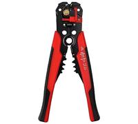 Relota Alicate Pelacables Automático, Pelacables Electricista 200mm, Cortador de Alambre para Cable 10-24 AWG, Alicates de Corte 3 en 1, Crimpador de Terminales para Pelar, Cortar, Engarzar