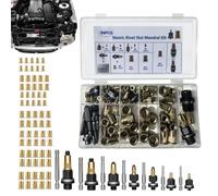 Remachadora de tuercas de culata Adaptador métrico de reparación en acero | Kit de 84 Tuercas Remachables para Coche para Automoción, Industria, Electrónica, Decoración, Tubos y