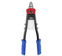 WORKPRO Remachadora manual 400 mm (16') – Juego 5 en 1, 5 cabezales intercambiables y 100 remaches