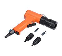 Remachadora Neumática para Tuercas M5 M6 1000 rpm Acero | Presión de trabajo de 0,6 a 0,8 MPa;Consumo de aire promedio de 6 cfm;Incluye 2 cabezales de pistola y 2 bielas.