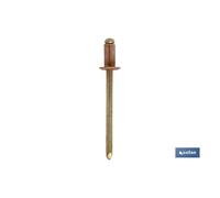 Remache cobre-bronce 4x09 caja 1000 unid.