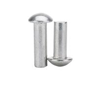 Remache Sólido 10 Piezas M5 Cabeza Semicircular De Aluminio Cabezas Redondas Tipo Golpe Remaches Sólidos Perno GB867 6 Mm-50 Mm Longitud(12mm)
