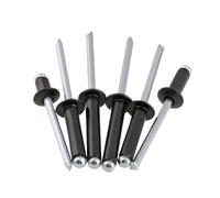 Remaches de aluminio M2.4 .8 M3.2 M4 M5 Remaches ciegos de aluminio Pop negro Cabeza de seta Break Mandril Nail Pull Remache Core(20pcs,M4x8)