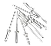 Remaches de aluminio Remaches Pop de cabeza de cúpula, remaches ciegos, remachador de mandril, remache de escape de clavo ciego, herramienta M3.2 M4 M5, 30/50 Uds.(30Pcs,4.0x16mm)