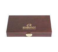 Rembrandt Estuche de acuarelas caja de madera tradicional, 22 pastillas + 2 accesorios, selección de colores generales