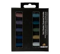 Rembrandt Estuche de pasteles suaves profesionales colores oscuros | 10 pasteles suaves