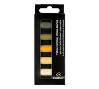 Rembrandt Estuche de pasteles suaves profesionales Ocre amarillos | 5 pasteles medios