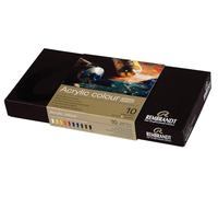 Rembrandt Estuche de pintura acrílica profesional 10 colores (tubos de 40 ml) | Acrílicos de calidad artística