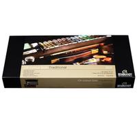 Rembrandt Estuche de pintura al óleo Tradicional caja de madera lujo 16 colores pinceles y accesorios