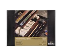 Rembrandt Estuche profesional de acuarelas, 28 pastillas + 7 accesorios, selección de colores generales