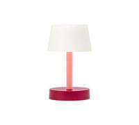 REMEMBER Lámpara de mesa Fritz coral, altura 22 cm, diámetro 13,4 cm, plástico/metal, moderna lámpara de mesa LED para salón, escritorio o mesita de noche, diseño decorativo