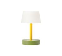 REMEMBER Lámpara de mesa Fritz Flora, altura 22 cm, diámetro 13,4 cm, plástico/metal - Moderna lámpara de mesa LED para salón, escritorio o mesita de noche, diseño decorativo