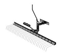 Remolque escarificador quitamusgo aireador cortacésped jardín 120cm acoplable Tractor jardín
