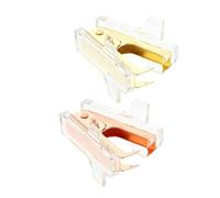 Removedor de Grapas Mini Diseño Avión, 2 Piezas, Acrílico