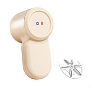 Removedor de pelusas portátil eléctrico de tela recargable para hacer bolitas, cepillo limpiador compacto para sofás, alfombras, profundidad ajustable amarillo (marrón (1))