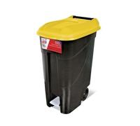 Rena Cubo 80 L Tapa Amarilla Plástico y Metal