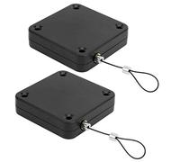 Rengue Sensor de Cierre Automático de Puerta, Sin Perforación, Portátil | Cuerpo de ABS con Cable de Acero P12, Cierre Automático Silencioso para Puertas de Oficina, Montaje con Pegamento sin