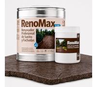 Renomax - Resina Hormigon Impreso y Superficies Porosas Al Agua + Tinte Hormigon Impreso Marrón Nogal, 5L Cubre hasta 50m² | Repara y Protege Suelos,Fachadas | Fácil de Aplicar, Garantía 5 Años