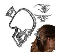 Renopfect Horquillas de Halloween - Garra Metálica de Terror para Chica Moderna,3 Unidades Accesorio De Esqueleto Y Araña Para Mujer Fiesta De Halloween Y Ocasiones Especiales