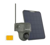 Reolink 4K 3G/4G Camara Vigilancia Exterior Tarjeta SIM Batería Recargable | Visión Nocturna IR sin Resplandor, Detección de AI, Reconocimiento de Animales, Go Ranger PT+Panel Solar 6W+Tarjeta SD 32 GB